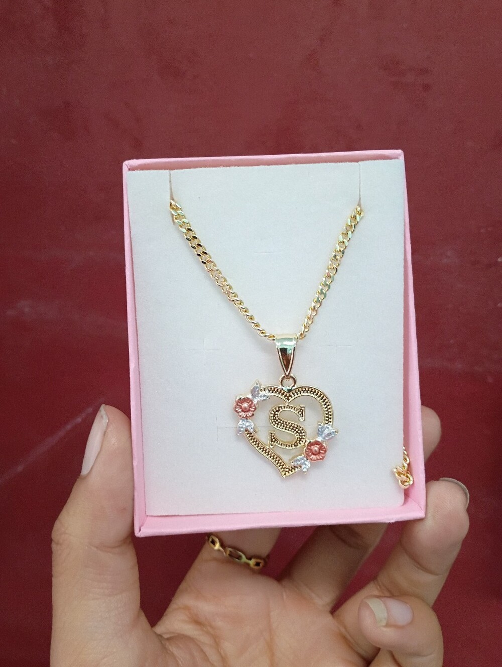 Initial S Necklace